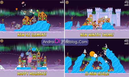 دانلود بازی Angry Birds Seasons: Winter Wonderham! پرندگان خشمگین - زمستان شگفت انگیز!